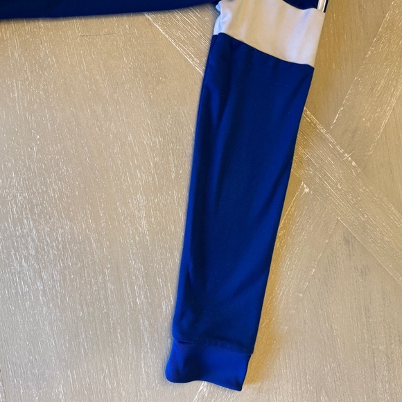 Adidas Royal Blue and White Zip Jacket Kids School Sporty - Picture 7 of 8